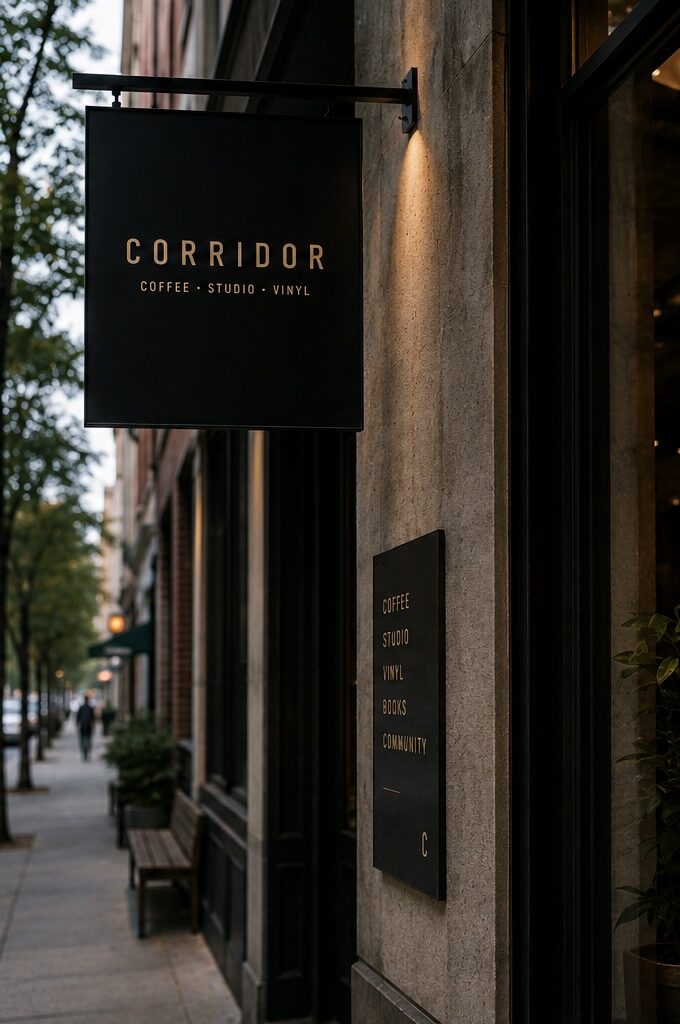 Corridor coffee packaging